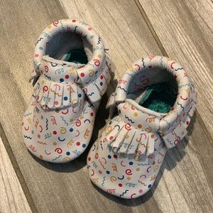 Freshly Picked Blue & White Confetti Birthday Mocc